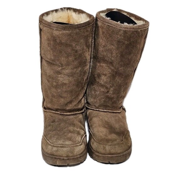 Bearpaw Boots Womens Meadow Size 9 Sheepskin Footbed Suede Upper Brown - Picture 6 of 11
